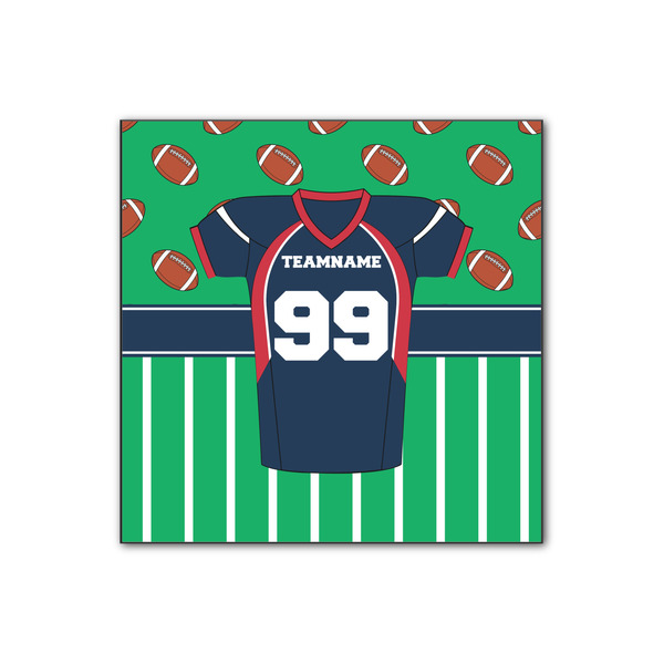 Custom Football Jersey Wood Print - 12x12 (Personalized)