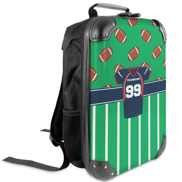 Custom Football Jersey Kids Hard Shell Backpack (Personalized)
