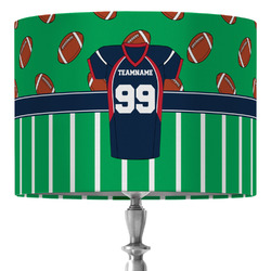 Football Jersey 16" Drum Lamp Shade - Fabric (Personalized)