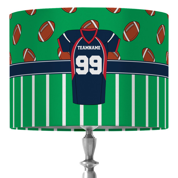 Custom Football Jersey 16" Drum Lamp Shade - Fabric (Personalized)