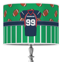 Football Jersey 16" Drum Lamp Shade - Poly-film (Personalized)