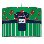 Football Jersey 16" Drum Pendant Lamp - Fabric (Personalized)