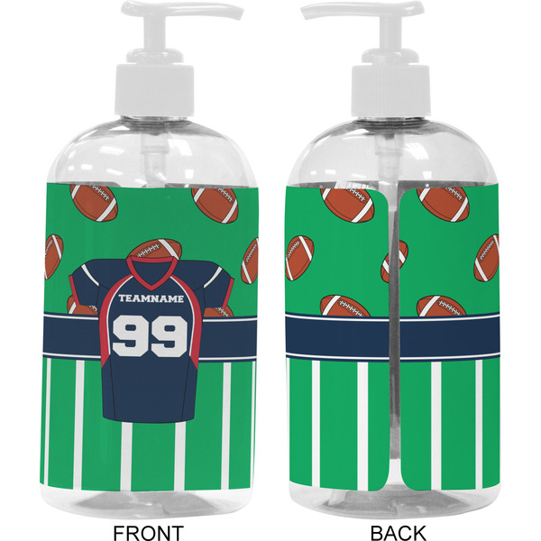 Football Jersey 16 oz Plastic Liquid Dispenser- Approval- White