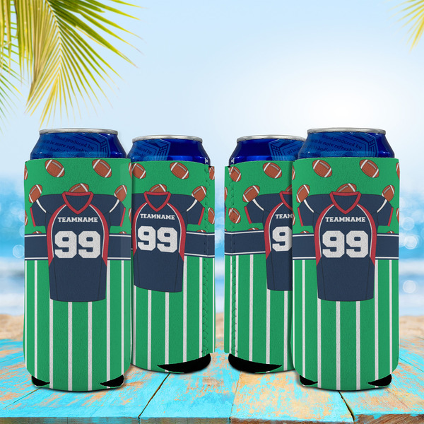 Football Jersey 16oz Can Sleeve - Set of 4 - LIFESTYLE