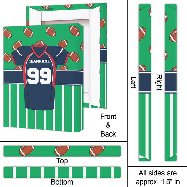 Football Jersey 16x20 - Canvas Print - Approval