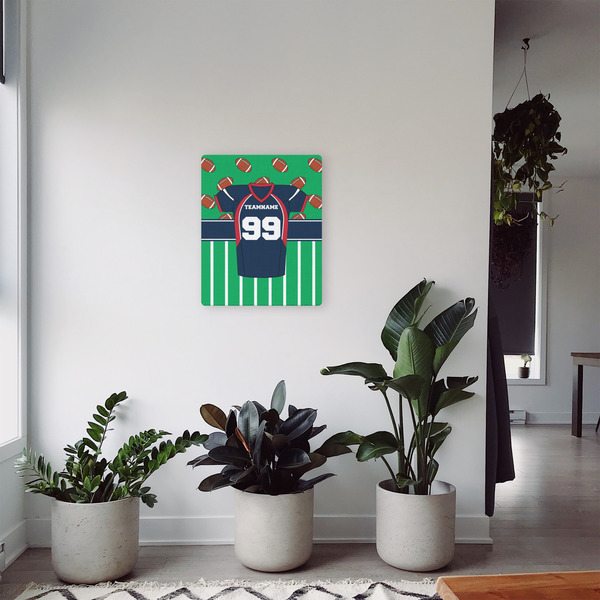 Football Jersey 16x20 - Canvas Print - In Context