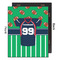 Football Jersey 16x20 Wood Print - Front & Back View