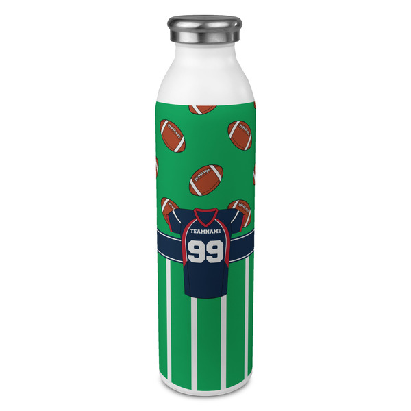 Custom Football Jersey 20oz Stainless Steel Water Bottle - Full Print (Personalized)