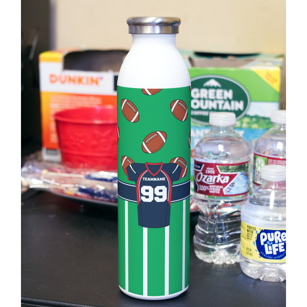 Football Jersey 20oz Water Bottles - Full Print - In Context