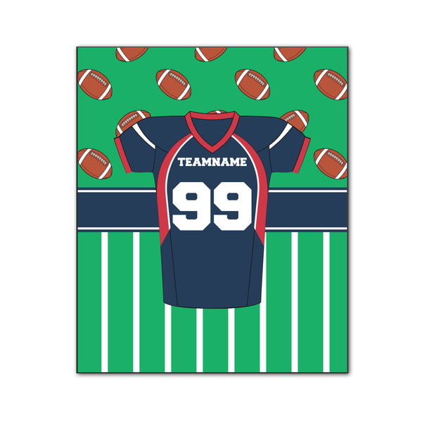 Football Jersey 20x24 Wood Print - Front View