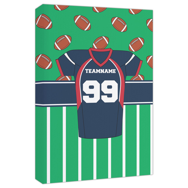 Custom Football Jersey Canvas Print - 20x30 (Personalized)