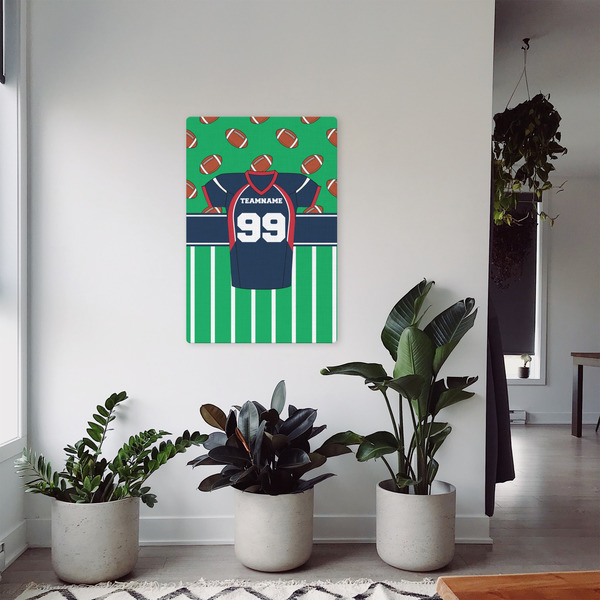 Football Jersey 20x30 - Canvas Print - In Context