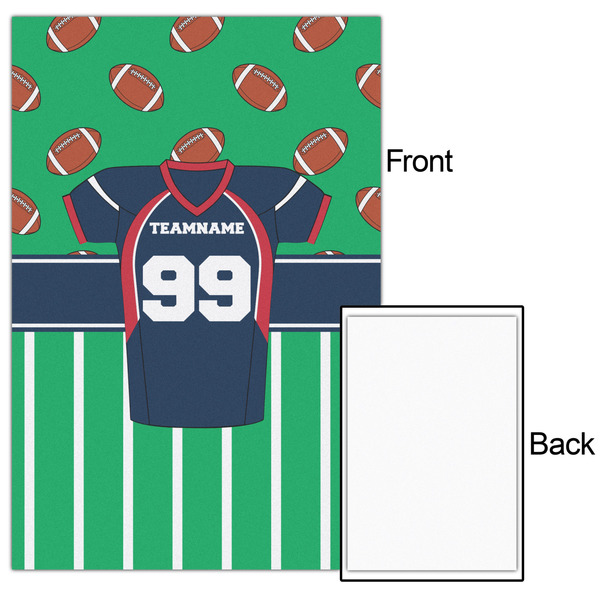 Football Jersey 20x30 - Matte Poster - Front & Back