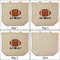 Football Jersey 3 Reusable Cotton Grocery Bags - Front & Back View