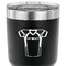 Football Jersey 30 oz Stainless Steel Ringneck Tumbler - Black - CLOSE UP