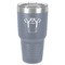 Football Jersey 30 oz Stainless Steel Ringneck Tumbler - Grey - Front