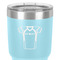 Football Jersey 30 oz Stainless Steel Ringneck Tumbler - Teal - Close Up