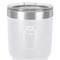 Football Jersey 30 oz Stainless Steel Ringneck Tumbler - White - Close Up