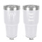 Football Jersey 30 oz Stainless Steel Ringneck Tumbler - White - Double Sided - Front & Back