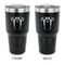 Football Jersey 30 oz Stainless Steel Ringneck Tumblers - Black - Double Sided - APPROVAL