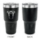 Football Jersey 30 oz Stainless Steel Ringneck Tumblers - Black - Single Sided - APPROVAL