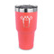 Football Jersey 30 oz Stainless Steel Ringneck Tumblers - Coral - FRONT