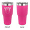 Football Jersey 30 oz Stainless Steel Ringneck Tumblers - Pink - Single Sided - APPROVAL