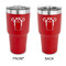 Football Jersey 30 oz Stainless Steel Ringneck Tumblers - Red - Double Sided - APPROVAL