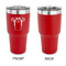 Football Jersey 30 oz Stainless Steel Ringneck Tumblers - Red - Single Sided - APPROVAL