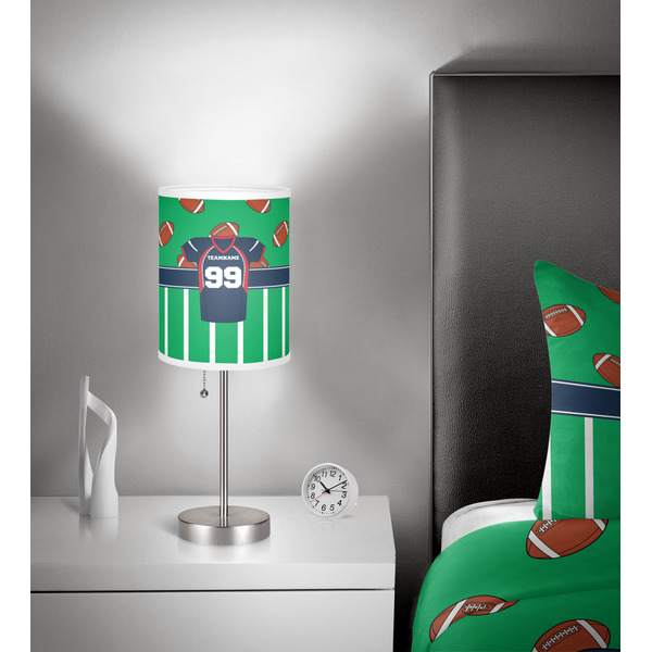 Football Jersey 7 inch drum lamp shade - in room