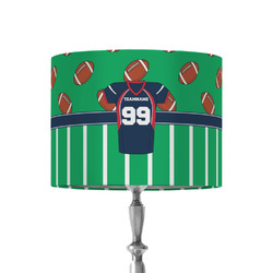 Football Jersey 8" Drum Lamp Shade - Fabric (Personalized)
