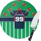 Football Jersey Round Glass Cutting Board - Small (Personalized)