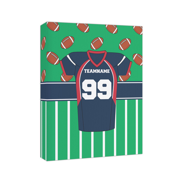 Football Jersey 8x10 - Canvas Print - Angled View