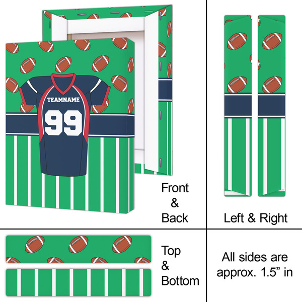 Football Jersey 8x10 - Canvas Print - Approval