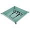 Football Jersey 9" x 9" Teal Leatherette Snap Up Tray - MAIN