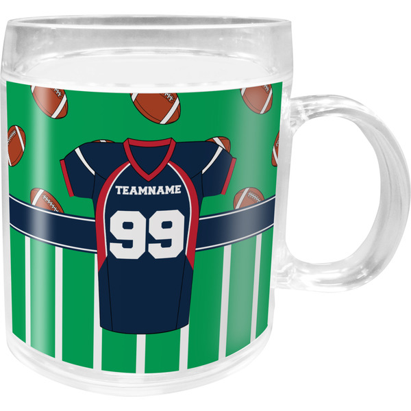 Custom Football Jersey Acrylic Kids Mug (Personalized)