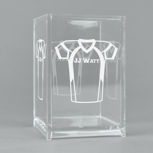 Custom Football Jersey Acrylic Pen Holder (Personalized)