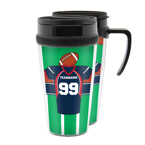 Custom Football Jersey Acrylic Travel Mug (Personalized)