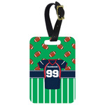 Football Jersey Metal Luggage Tag w/ Name and Number