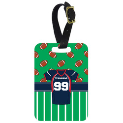 Football Jersey Metal Luggage Tag w/ Name and Number
