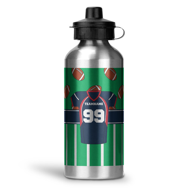 Custom Football Jersey Water Bottle - Aluminum - 20 oz (Personalized)