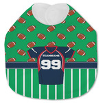 Football Jersey Jersey Knit Baby Bib w/ Name and Number