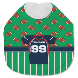 Football Jersey Jersey Knit Baby Bib w/ Name and Number