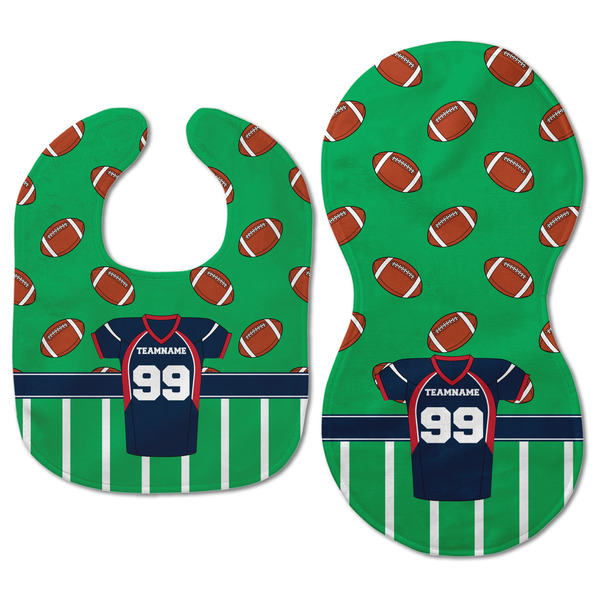 Football Jersey Baby Bib & Burp Set - Approval (new bib & burp)