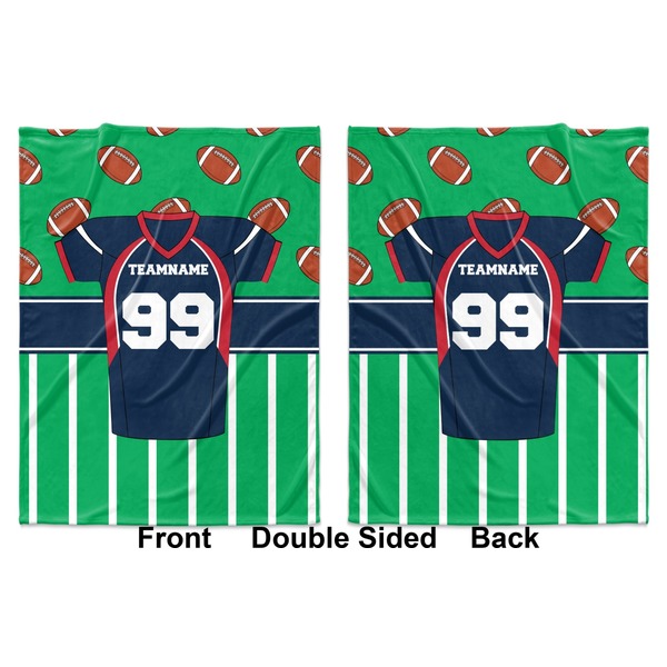 Football Jersey Baby Blanket (Double Sided - Printed Front and Back)