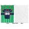 Football Jersey Baby Blanket (Single Sided - Printed Front, White Back)