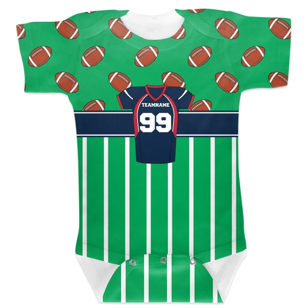Custom Football Jersey Baby Bodysuit (Personalized)