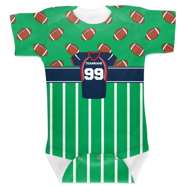 Custom Football Jersey Baby Bodysuit 0-3 (Personalized)