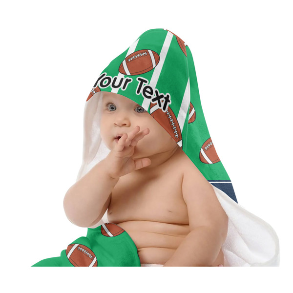 Football Jersey Baby Hooded Towel on Child