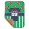 Football Jersey Sherpa Baby Blanket - 30" x 40" w/ Name and Number